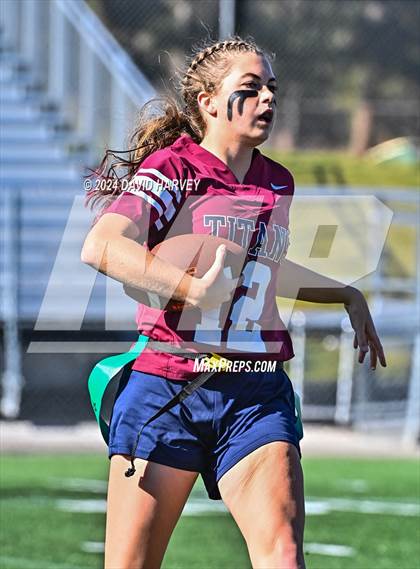 Thumbnail 2 in 4A Flag Football Semifinal The Classical Academy vs Green Mountain photogallery.