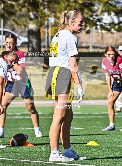 Thumbnail 2 in 4A Flag Football Semifinal The Classical Academy vs Green Mountain photogallery.
