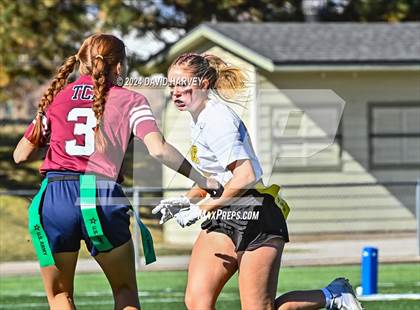 Thumbnail 1 in 4A Flag Football Semifinal The Classical Academy vs Green Mountain photogallery.
