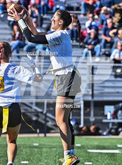 Thumbnail 2 in 4A Flag Football Semifinal The Classical Academy vs Green Mountain photogallery.