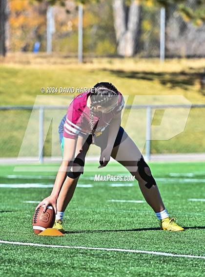 Thumbnail 3 in 4A Flag Football Semifinal The Classical Academy vs Green Mountain photogallery.