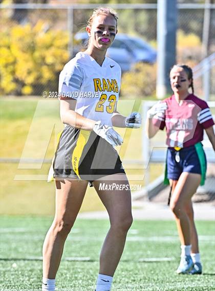 Thumbnail 1 in 4A Flag Football Semifinal The Classical Academy vs Green Mountain photogallery.