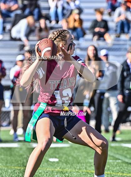 Thumbnail 3 in 4A Flag Football Semifinal The Classical Academy vs Green Mountain photogallery.
