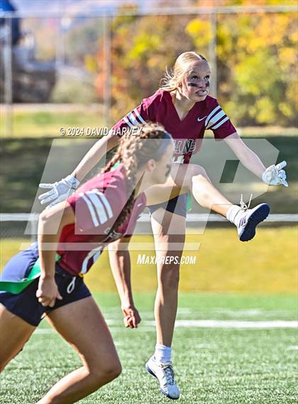 Thumbnail 2 in 4A Flag Football Semifinal The Classical Academy vs Green Mountain photogallery.