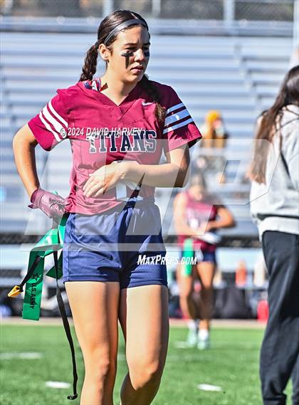 Thumbnail 2 in 4A Flag Football Semifinal The Classical Academy vs Green Mountain photogallery.