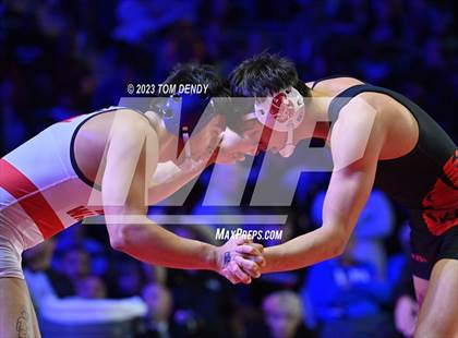Thumbnail 1 in UIL 6A State Championships 157 lb - 175 lb Finals photogallery.