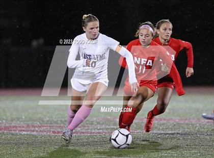 Thumbnail 1 in Norwich Free Academy vs East Lyme (ECC Semifinal) photogallery.