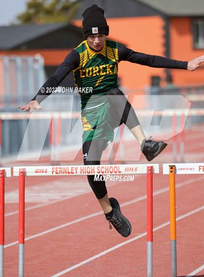 Thumbnail 3 in Fernley League Meet (300 Meter Hurdles) photogallery.