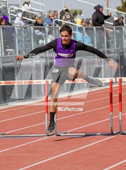 Thumbnail 1 in Fernley League Meet (300 Meter Hurdles) photogallery.
