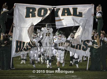 Thumbnail 3 in Royal @ Arroyo Grande (CIF SS 1st Round) photogallery.