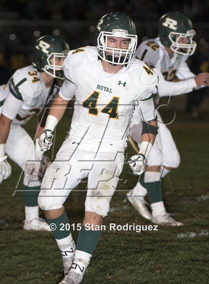 Thumbnail 2 in Royal @ Arroyo Grande (CIF SS 1st Round) photogallery.