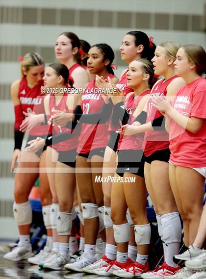 Thumbnail 2 in Tomball vs Southlake Carroll (UIL 6A D2 Volleyball Semi-final) photogallery.