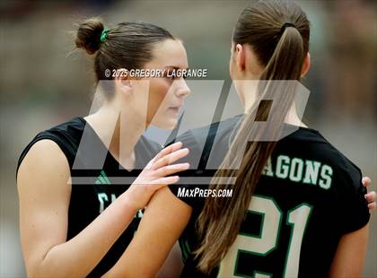 Thumbnail 3 in Tomball vs Southlake Carroll (UIL 6A Volleyball State Semifinals Division 2) photogallery.