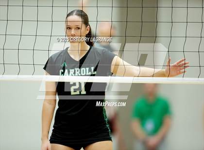 Thumbnail 2 in Tomball vs Southlake Carroll (UIL 6A D2 Volleyball Semi-final) photogallery.