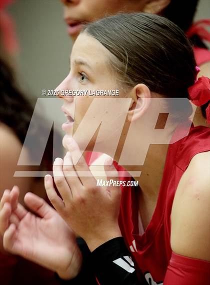 Thumbnail 3 in Tomball vs Southlake Carroll (UIL 6A Volleyball State Semifinals Division 2) photogallery.