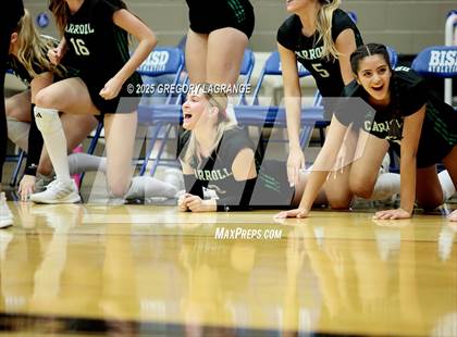 Thumbnail 2 in Tomball vs Southlake Carroll (UIL 6A Volleyball State Semifinals Division 2) photogallery.