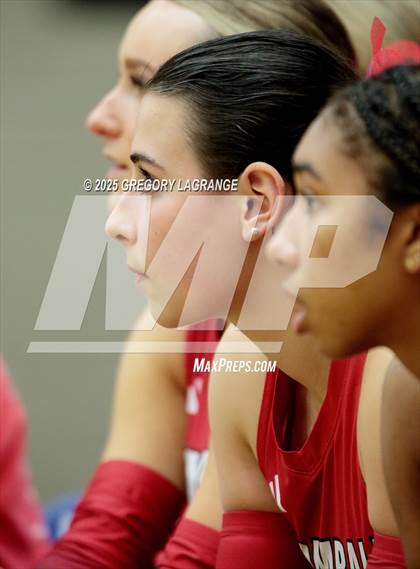 Thumbnail 1 in Tomball vs Southlake Carroll (UIL 6A Volleyball State Semifinals Division 2) photogallery.