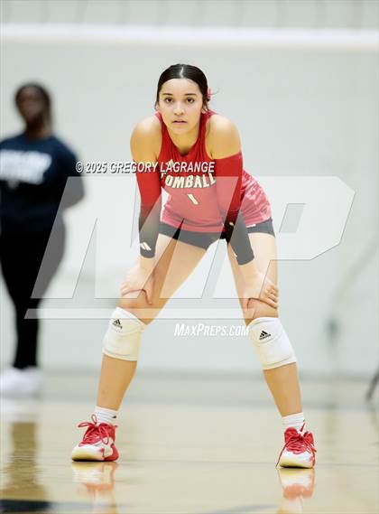 Thumbnail 2 in Tomball vs Southlake Carroll (UIL 6A D2 Volleyball Semi-final) photogallery.