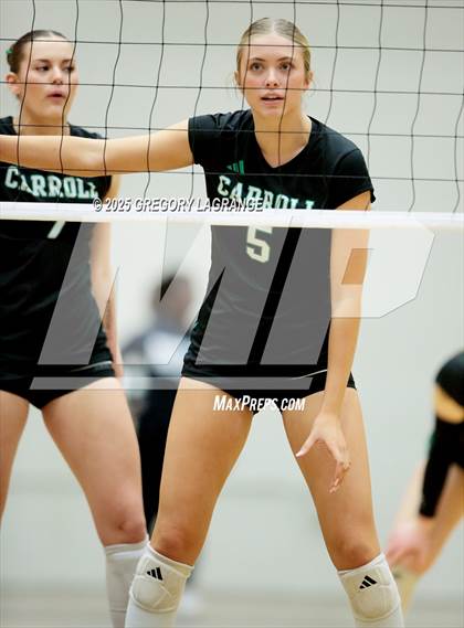 Thumbnail 1 in Tomball vs Southlake Carroll (UIL 6A D2 Volleyball Semi-final) photogallery.