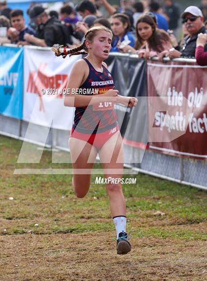 Thumbnail 2 in CIF Central Section Cross Country Championships (Girls D1 Race) photogallery.