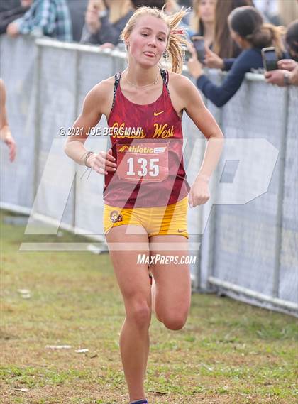 Thumbnail 1 in CIF Central Section Cross Country Championships (Girls D1 Race) photogallery.