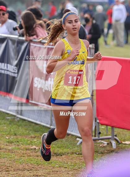 Thumbnail 2 in CIF Central Section Cross Country Championships (Girls D1 Race) photogallery.
