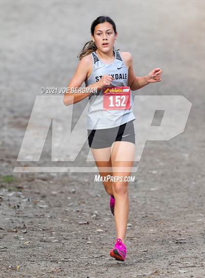 Thumbnail 2 in CIF Central Section Cross Country Championships (Girls D1 Race) photogallery.