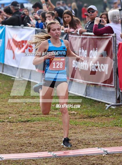 Thumbnail 1 in CIF Central Section Cross Country Championships (Girls D1 Race) photogallery.