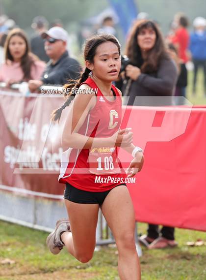 Thumbnail 3 in CIF Central Section Cross Country Championships (Girls D1 Race) photogallery.