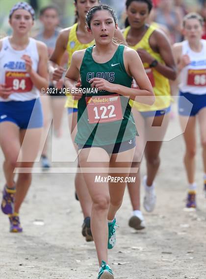 Thumbnail 2 in CIF Central Section Cross Country Championships (Girls D1 Race) photogallery.