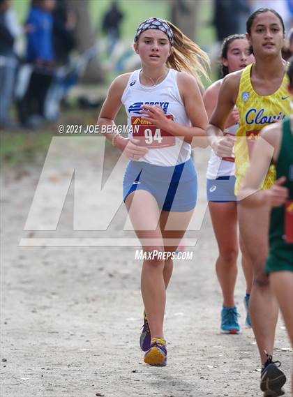 Thumbnail 3 in CIF Central Section Cross Country Championships (Girls D1 Race) photogallery.