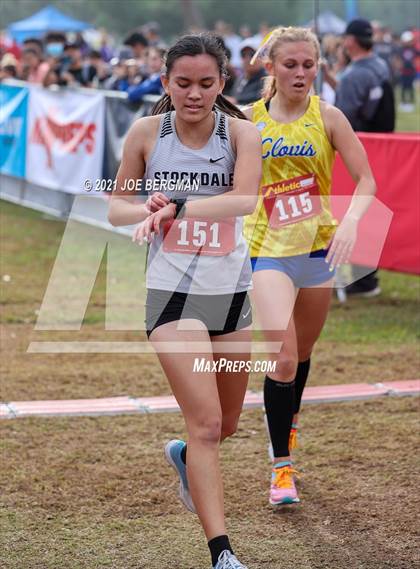Thumbnail 2 in CIF Central Section Cross Country Championships (Girls D1 Race) photogallery.