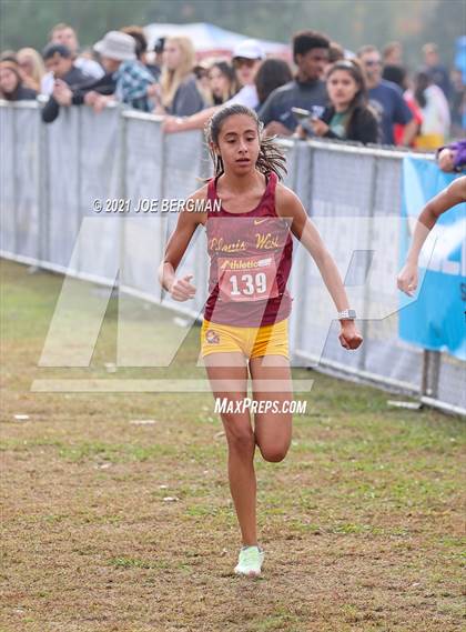 Thumbnail 2 in CIF Central Section Cross Country Championships (Girls D1 Race) photogallery.