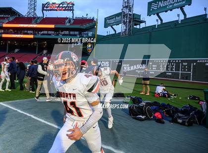 Thumbnail 1 in Newton North vs. Brookline (High School Football at Fenway) photogallery.