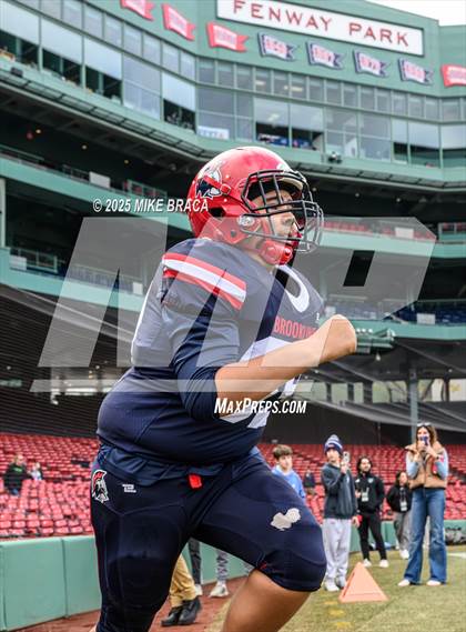 Thumbnail 1 in Newton North vs. Brookline (High School Football at Fenway) photogallery.