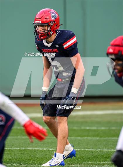 Thumbnail 2 in Newton North vs. Brookline (High School Football at Fenway) photogallery.