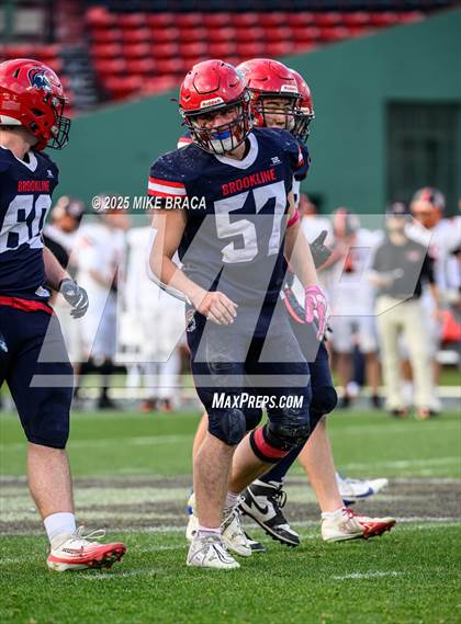 Thumbnail 1 in Newton North vs. Brookline (High School Football at Fenway) photogallery.