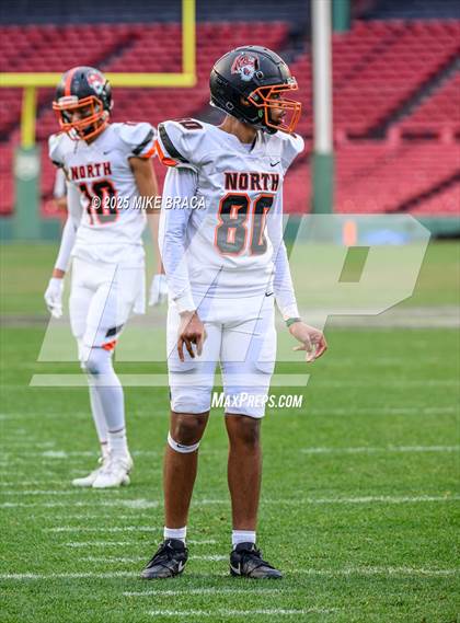 Thumbnail 1 in Newton North vs. Brookline (High School Football at Fenway) photogallery.
