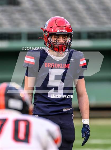 Thumbnail 1 in Newton North vs. Brookline (High School Football at Fenway) photogallery.