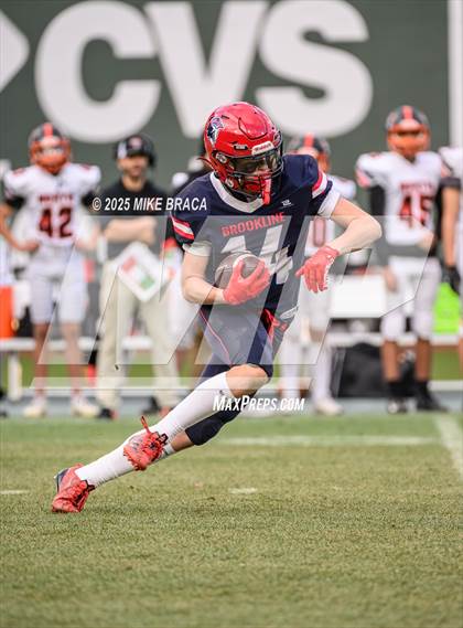 Thumbnail 3 in Newton North vs. Brookline (High School Football at Fenway) photogallery.