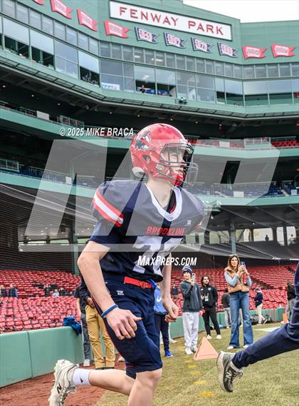 Thumbnail 1 in Newton North vs. Brookline (High School Football at Fenway) photogallery.