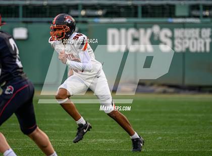 Thumbnail 3 in Newton North vs. Brookline (High School Football at Fenway) photogallery.