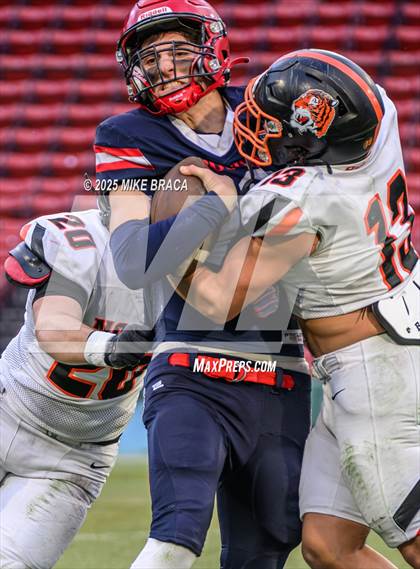 Thumbnail 1 in Newton North vs. Brookline (High School Football at Fenway) photogallery.