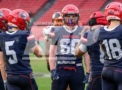 Thumbnail 2 in Newton North vs. Brookline (High School Football at Fenway) photogallery.