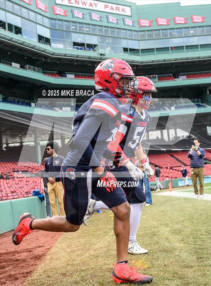 Thumbnail 2 in Newton North vs. Brookline (High School Football at Fenway) photogallery.