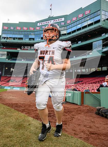 Thumbnail 3 in Newton North vs. Brookline (High School Football at Fenway) photogallery.