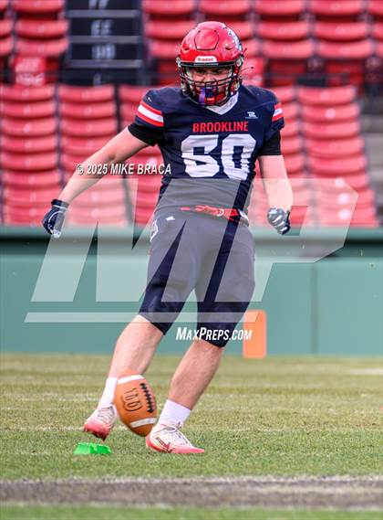 Thumbnail 3 in Newton North vs. Brookline (High School Football at Fenway) photogallery.
