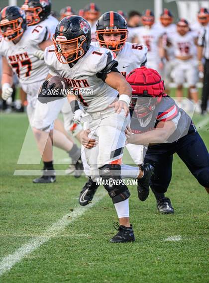Thumbnail 2 in Newton North vs. Brookline (High School Football at Fenway) photogallery.