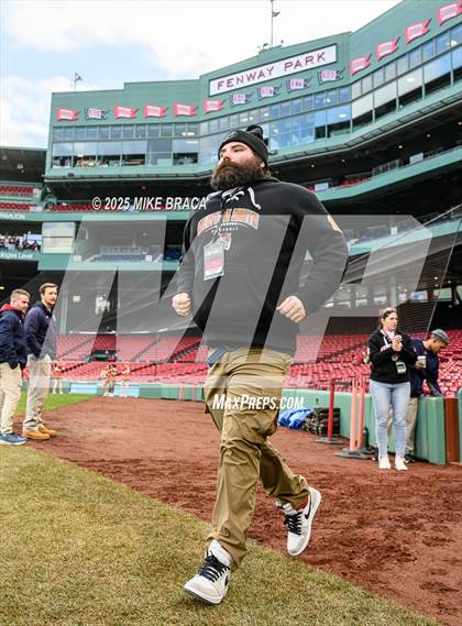 Thumbnail 2 in Newton North vs. Brookline (High School Football at Fenway) photogallery.
