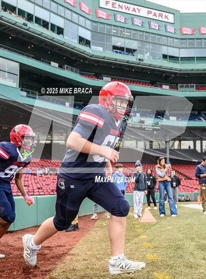 Thumbnail 2 in Newton North vs. Brookline (High School Football at Fenway) photogallery.